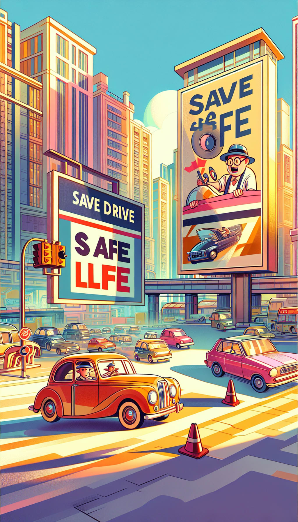 Road Safety cause Poster