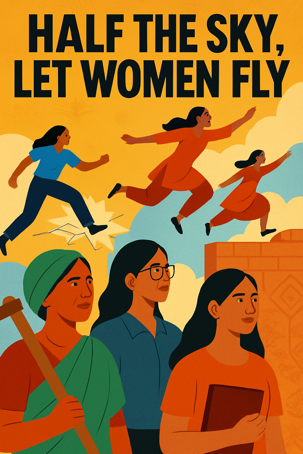 Half the sky, let women fly