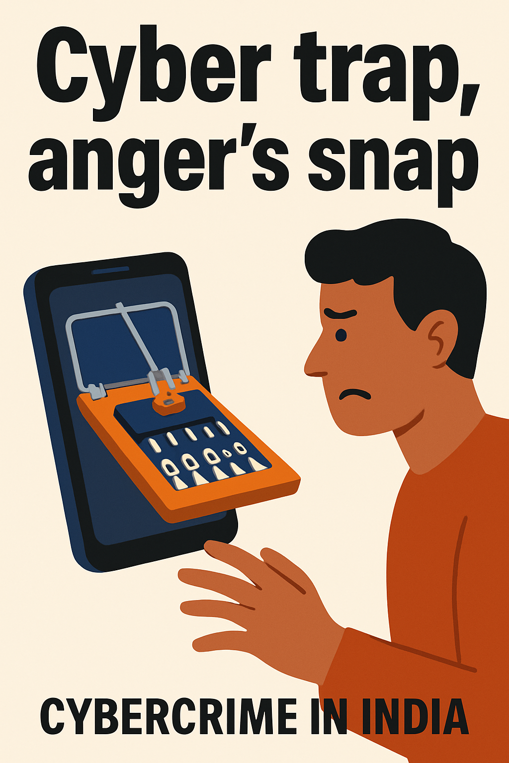 Cyber trap, anger's snap