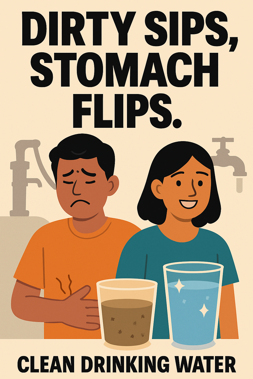 Dirty sips, stomach flips.