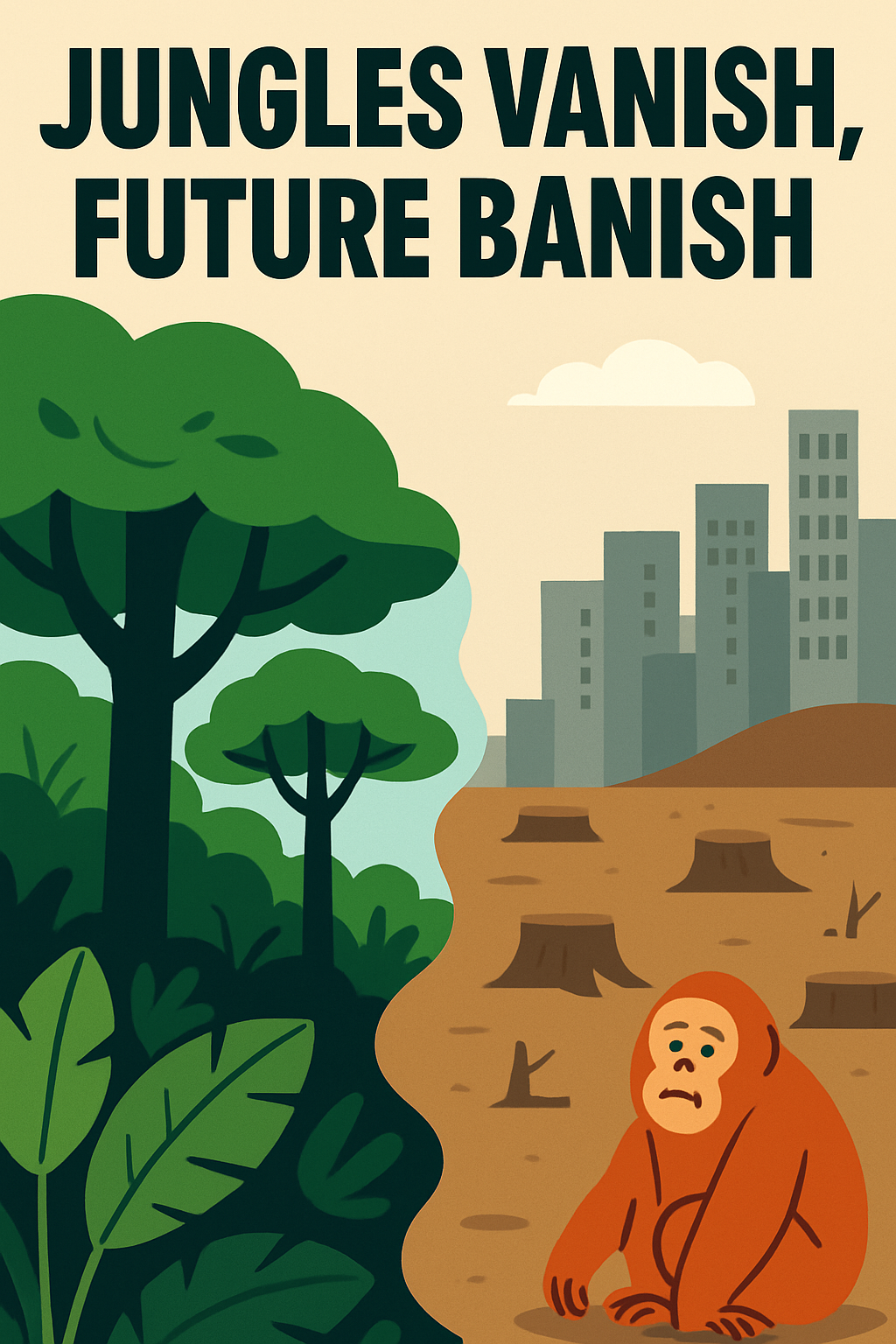 Jungles vanish, future banish