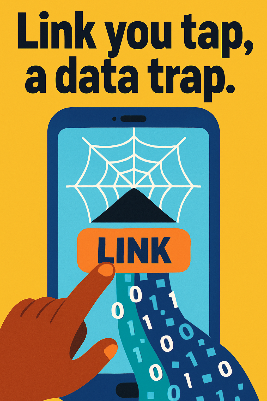 Link you tap, a data trap.