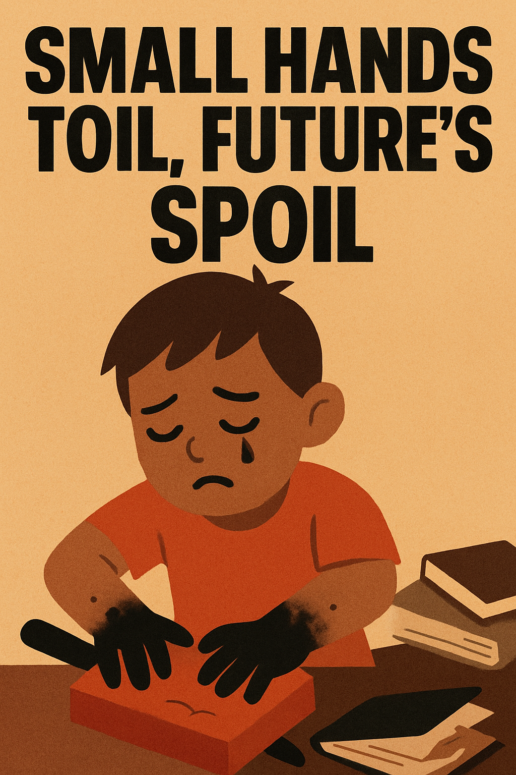 Small hands toil, future's spoil