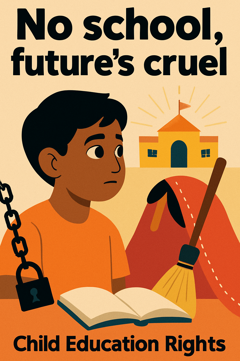 No school,
future's cruel
