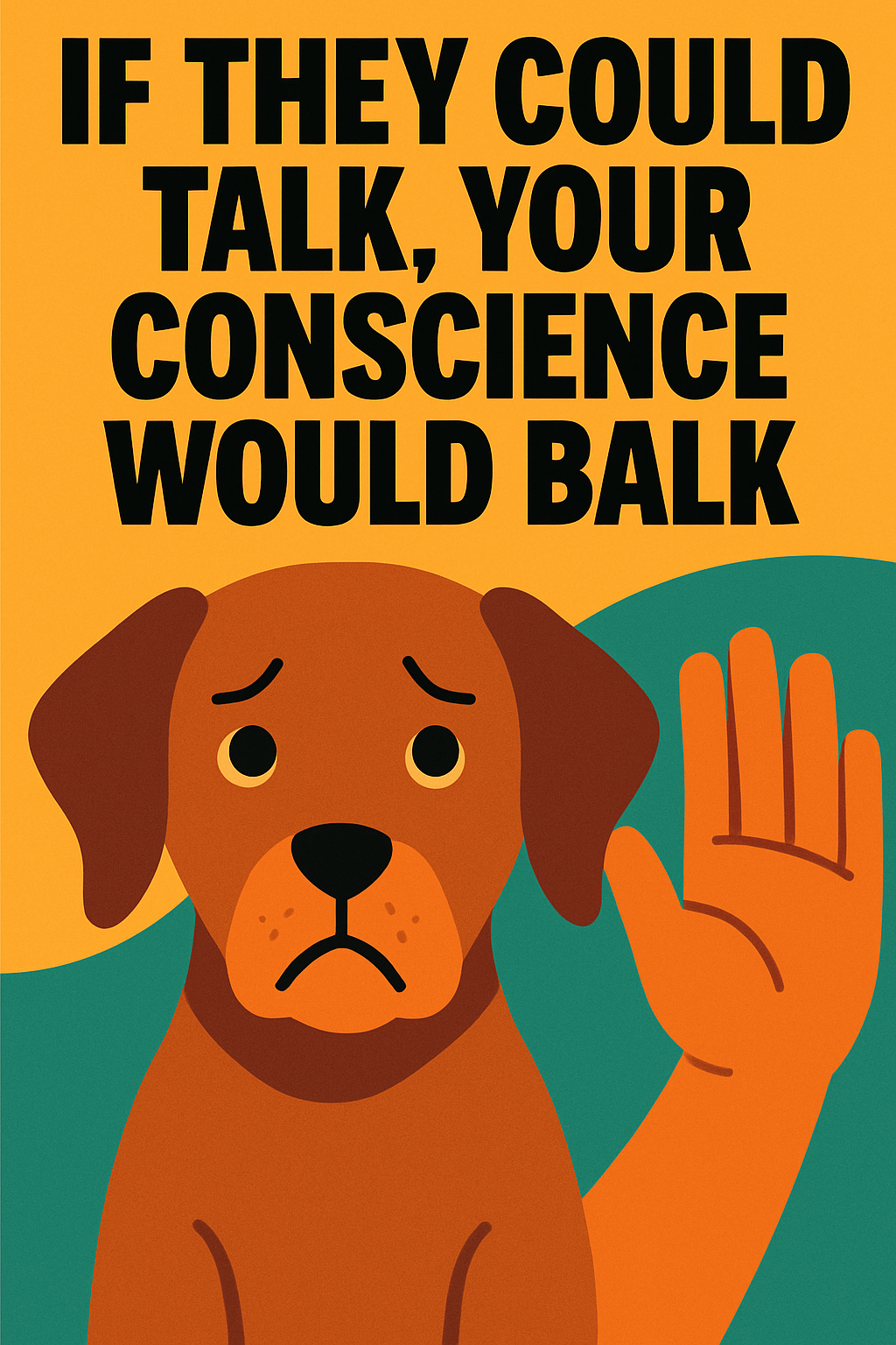 If they could talk, your conscience would balk