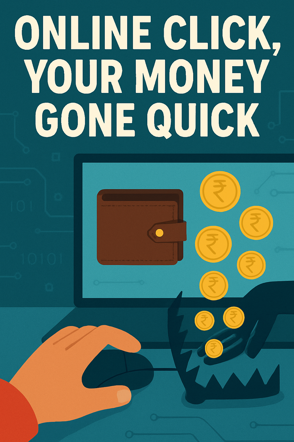 Online click, your money gone quick