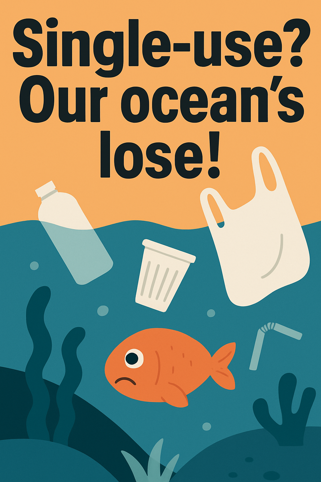 Single-use? Our ocean's lose!