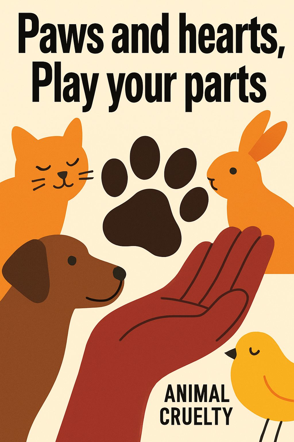 Paws and hearts,
Play your parts