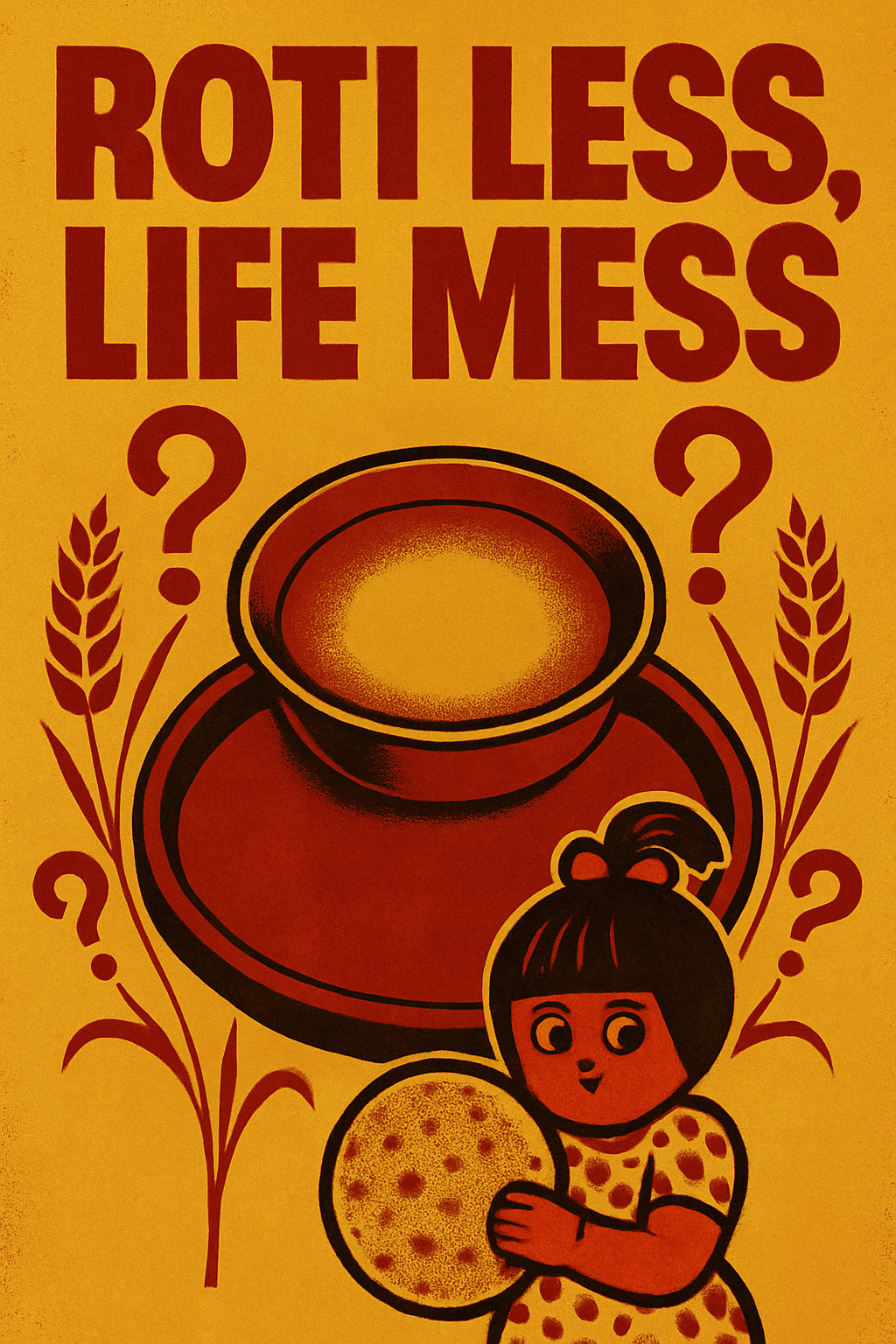 Roti less, life mess