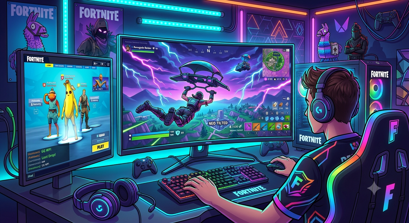 gaming room fornite
