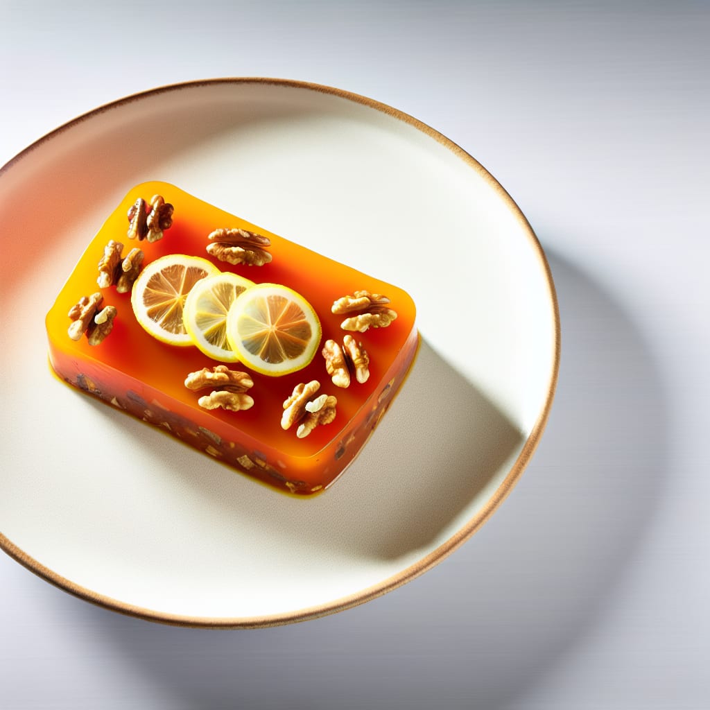 budín de zanahoria y nuez con glaseado de limón