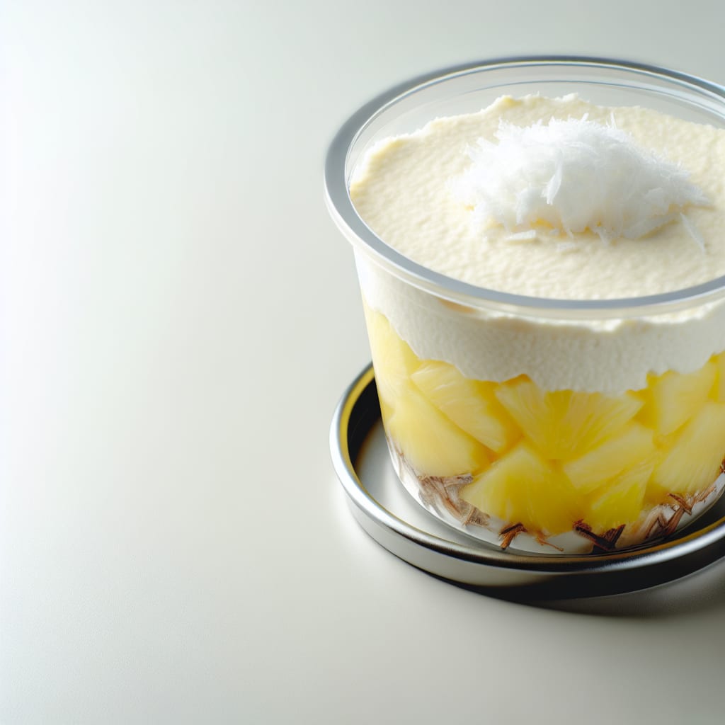 Mousse de ananá y coco