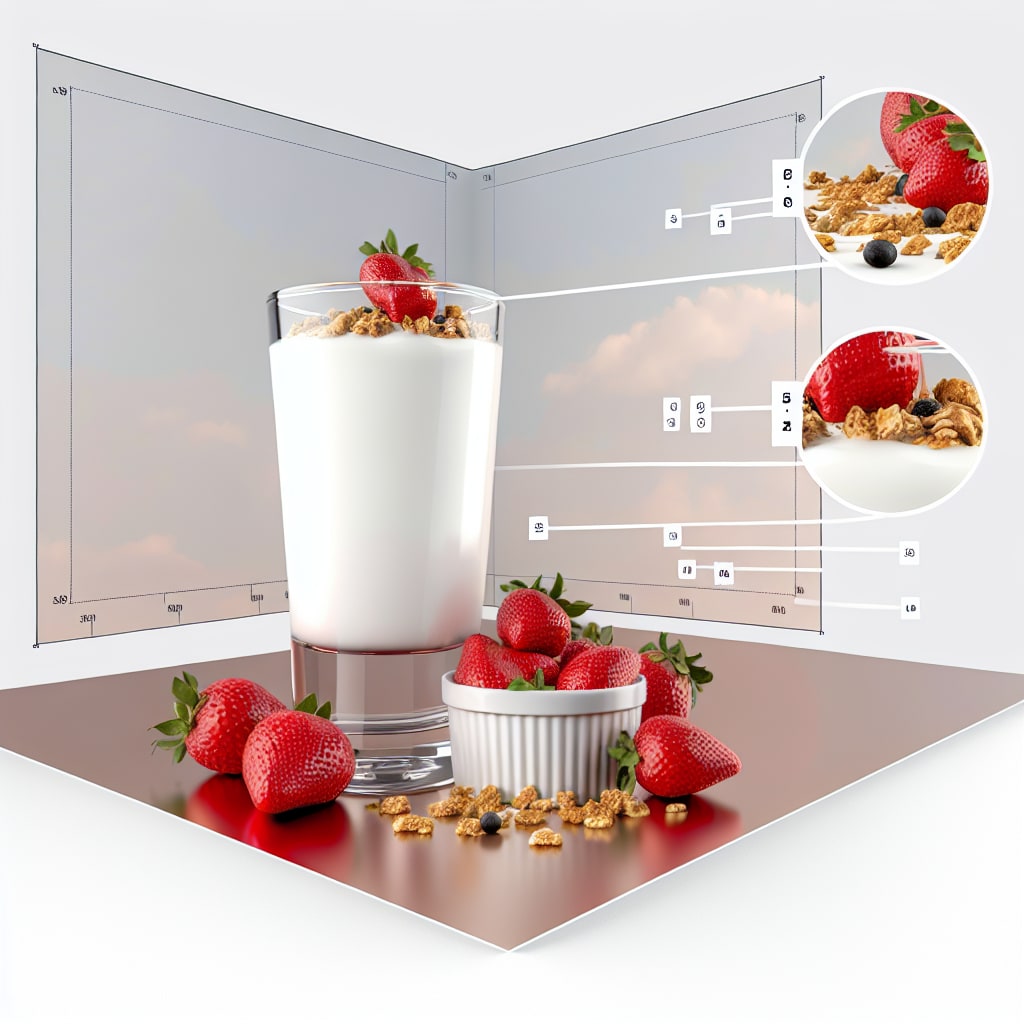 Copas heladas de yogur, frutillas y granola