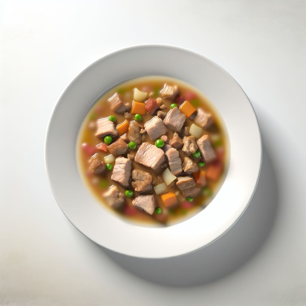 Guiso de cerdo con verduras