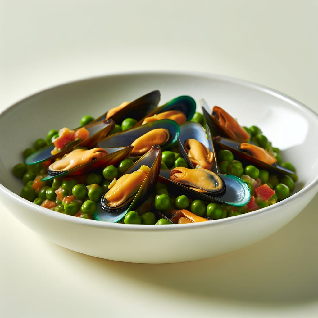 Ensalada de Guisantes y Mejillones en Escabeche
