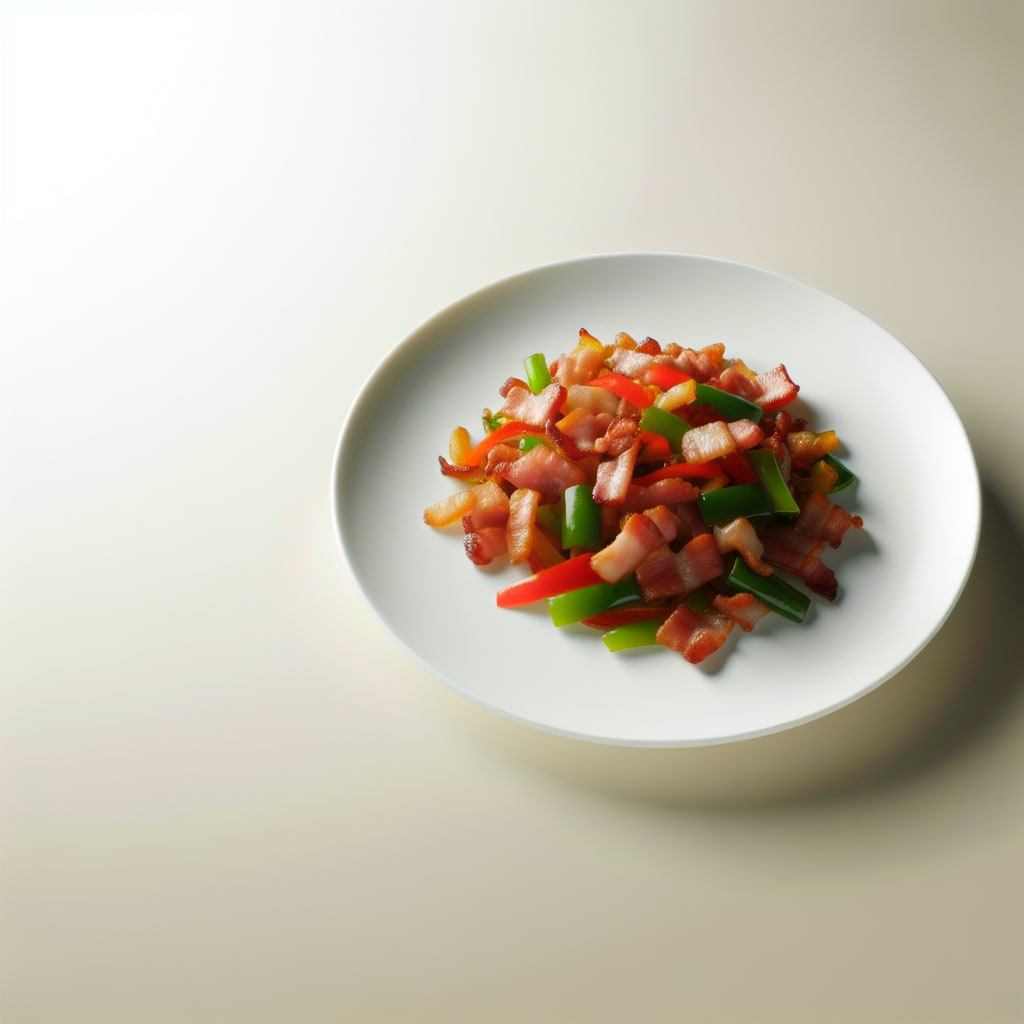 Salteado de Panceta y Vegetales