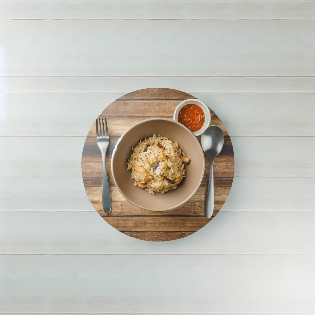 Arroz al estilo rústico