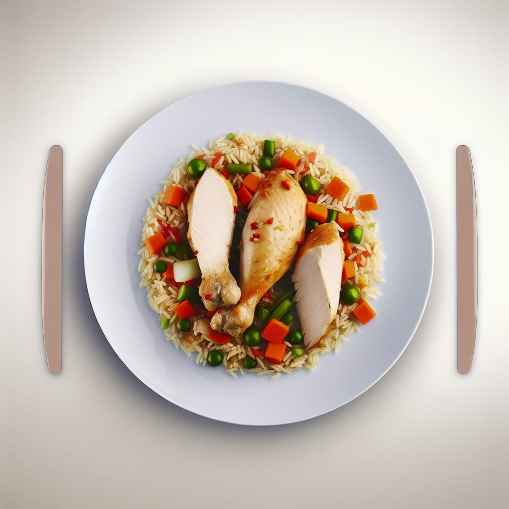 Arroz con Pollo y Verduras