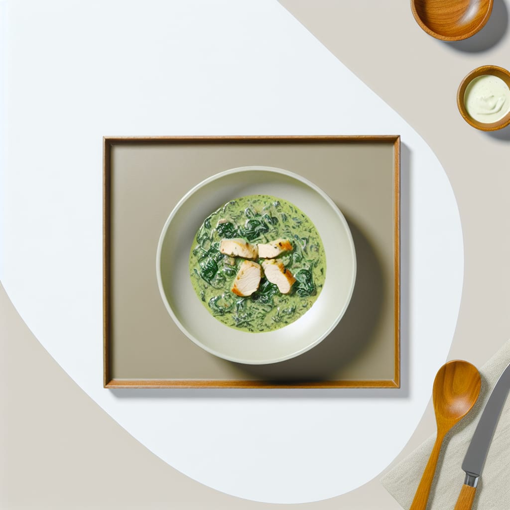 Pollo a la Crema de Espinacas
