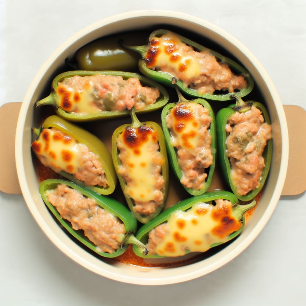 Jalapeños Rellenos de Carne y Quesos