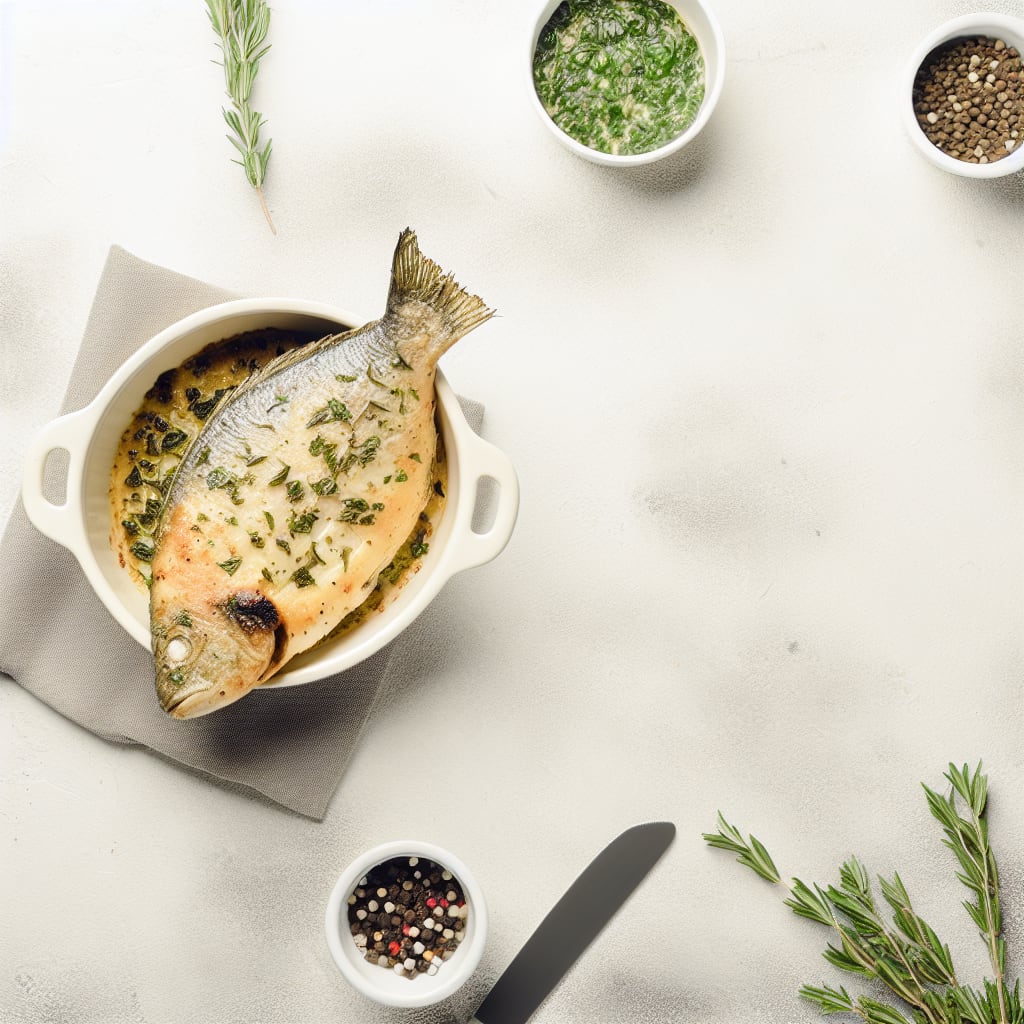 Pescado al Horno con Hierbas