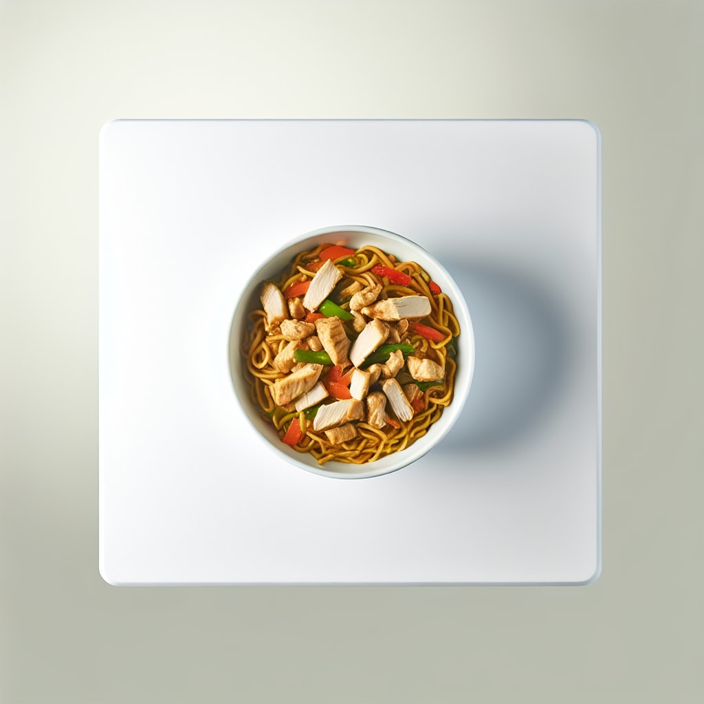 Salteado de Pollo y Fideos