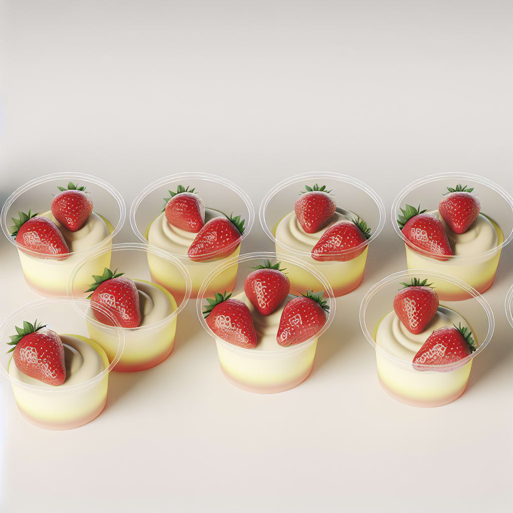 Vasitos de Frutillas con Crema de Limón