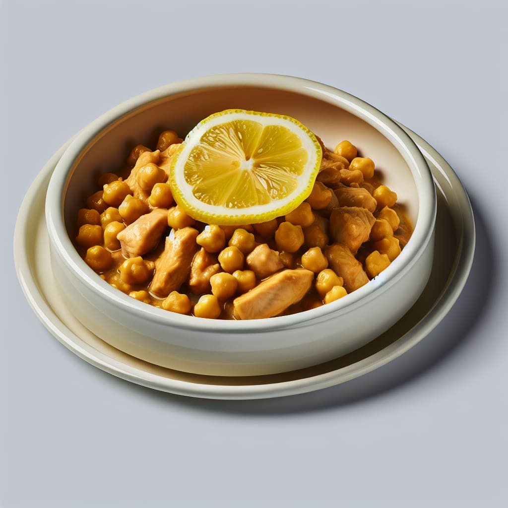 Pollo al Limón con Garbanzos