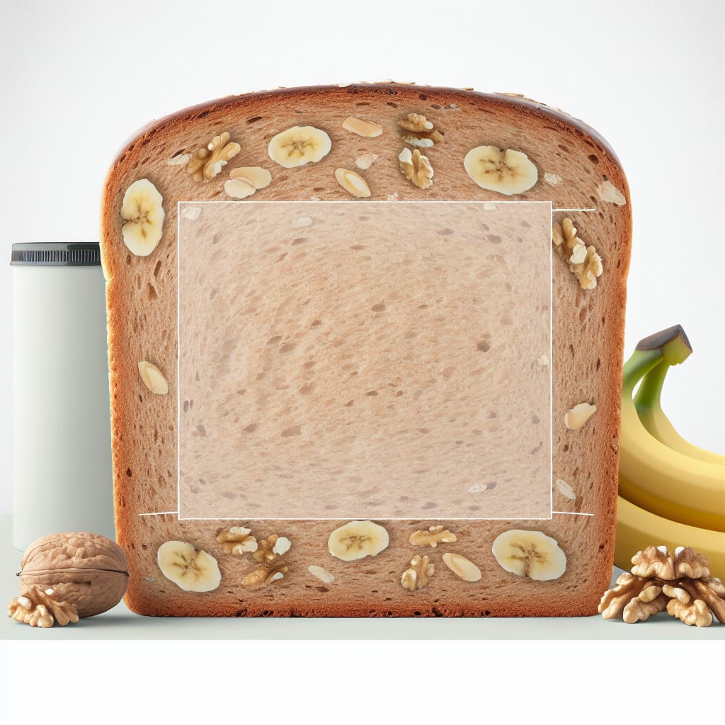 Pan de banana y avena con nueces