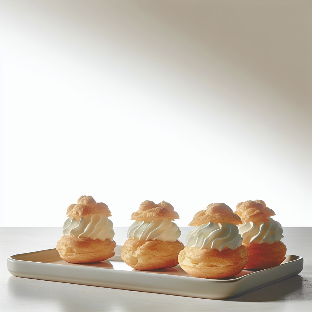 Profiteroles con Crema Chantilly