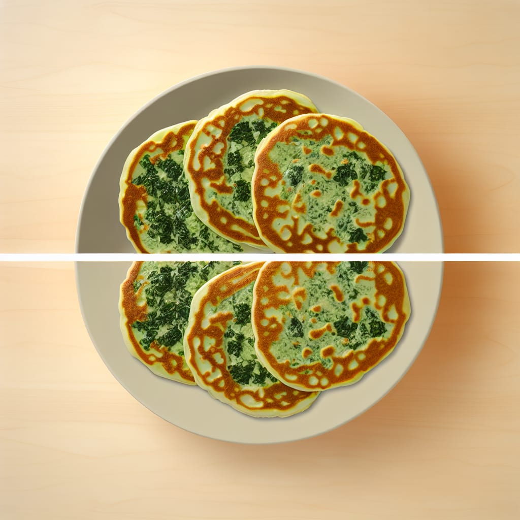 Panqueques de espinaca y queso