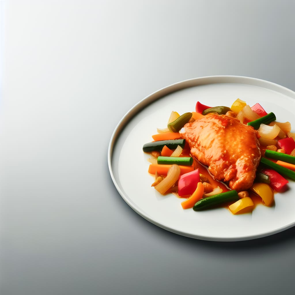 Pollo a la Naranja con Verduras