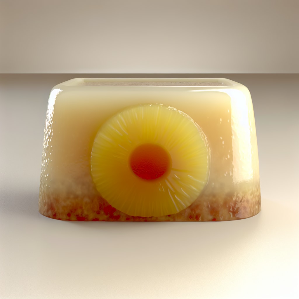 Budín de coco y ananá glaseado