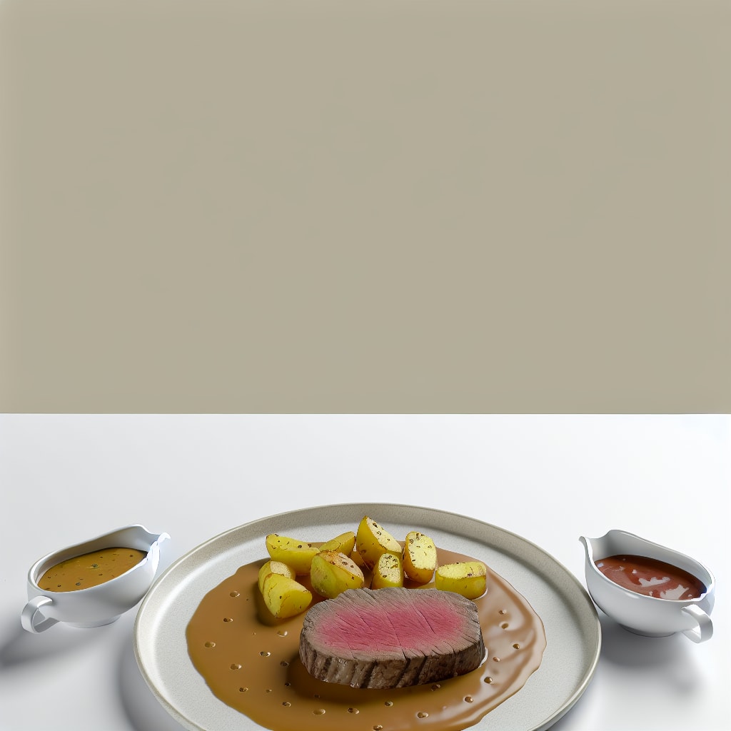 Bife de lomo con papas doradas y salsa criolla