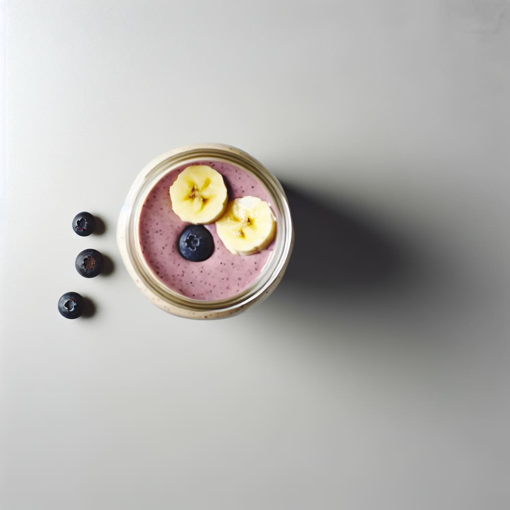 Smoothie de Banana y Arándanos