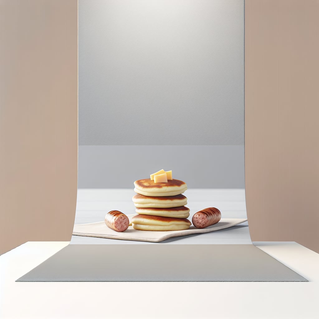 Panqueques de salchicha y queso