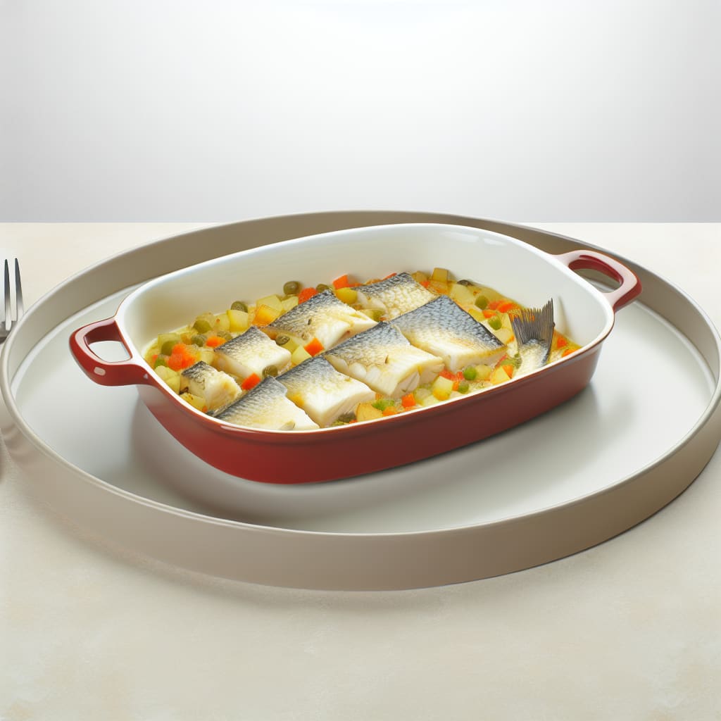 Cazuela de Merluza con Vegetales