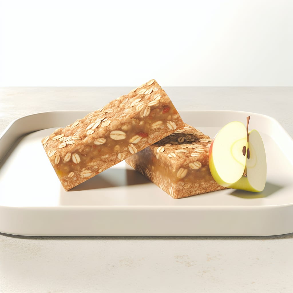 Barritas de avena, manzana y canela