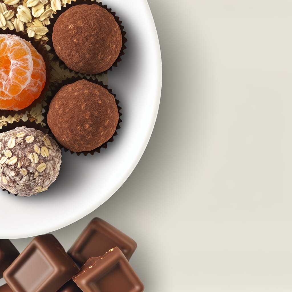 Trufas de avena, cacao y naranja
