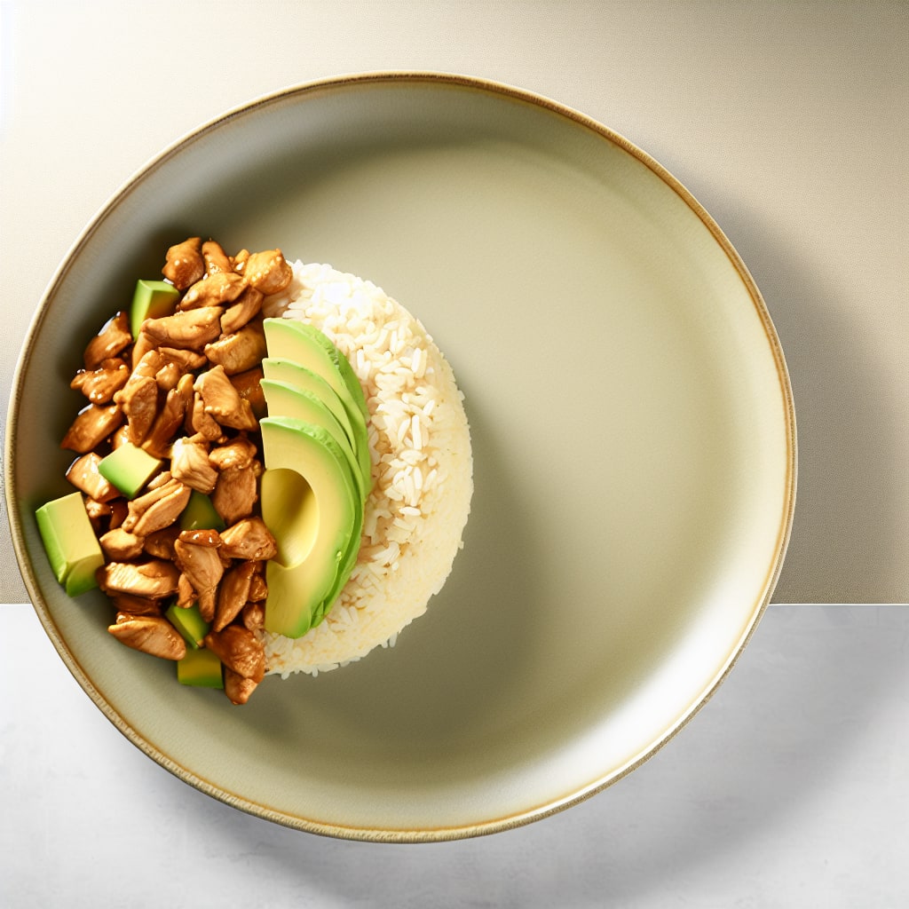 Salteado de Pollo con Aguacate y Arroz