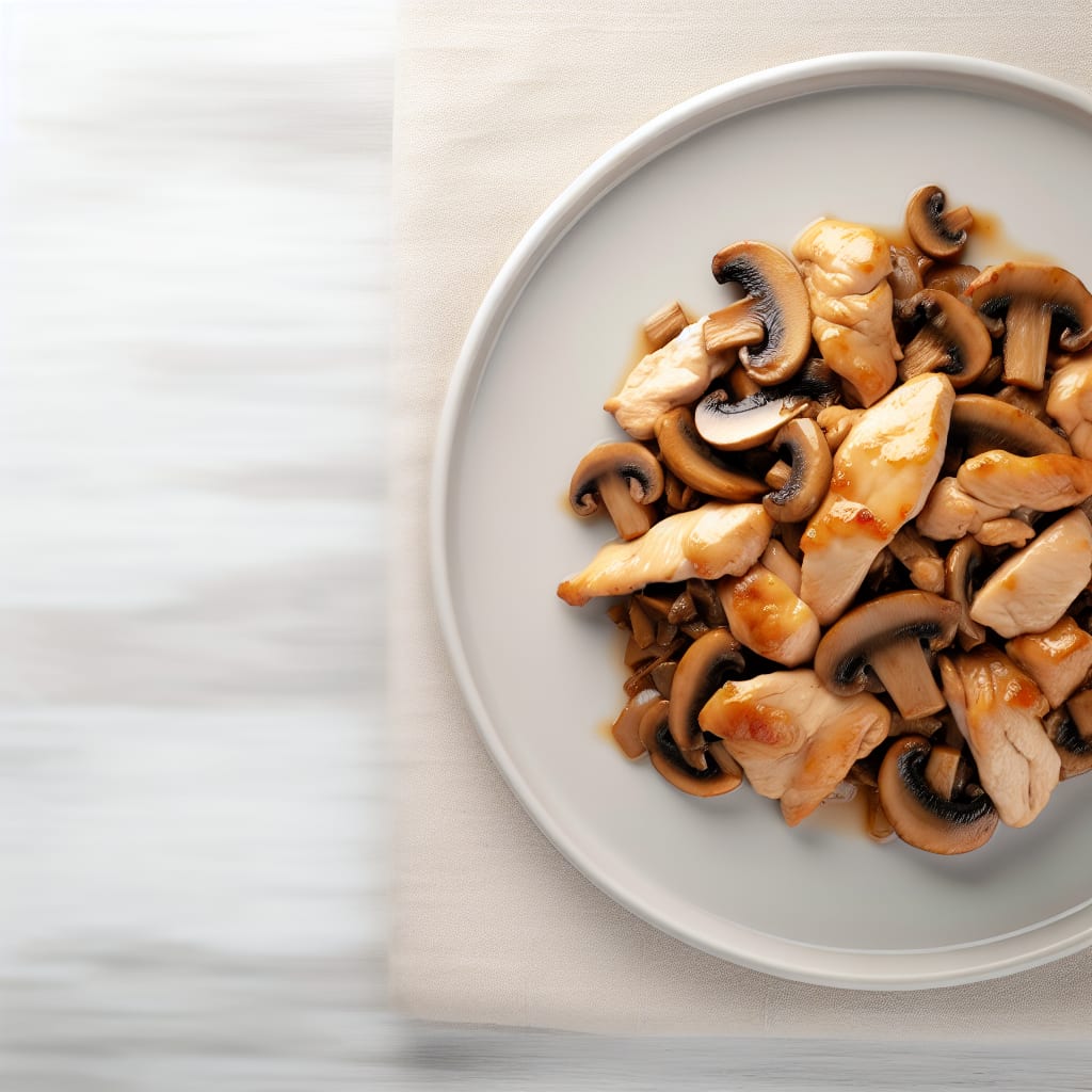 Salteado de Pollo con Champiñones