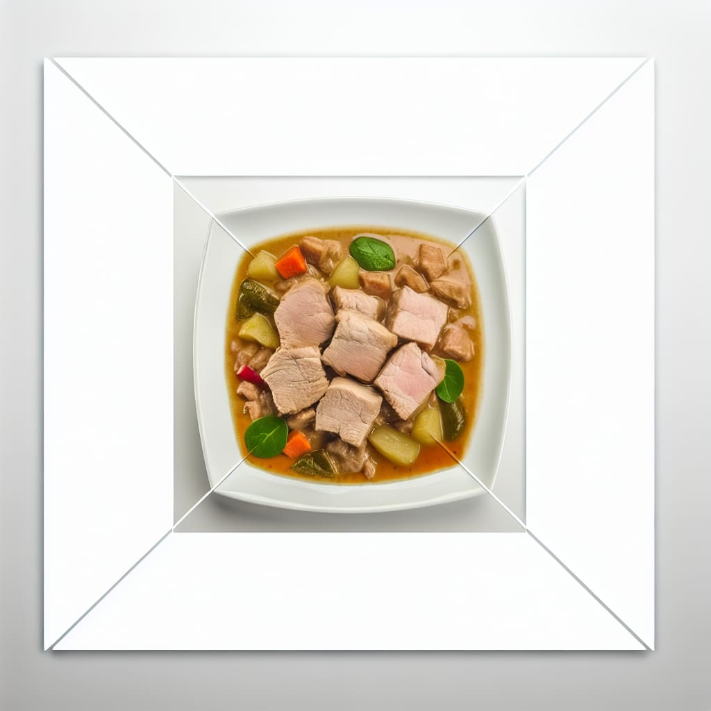 Estofado de lomo de cerdo con verduras