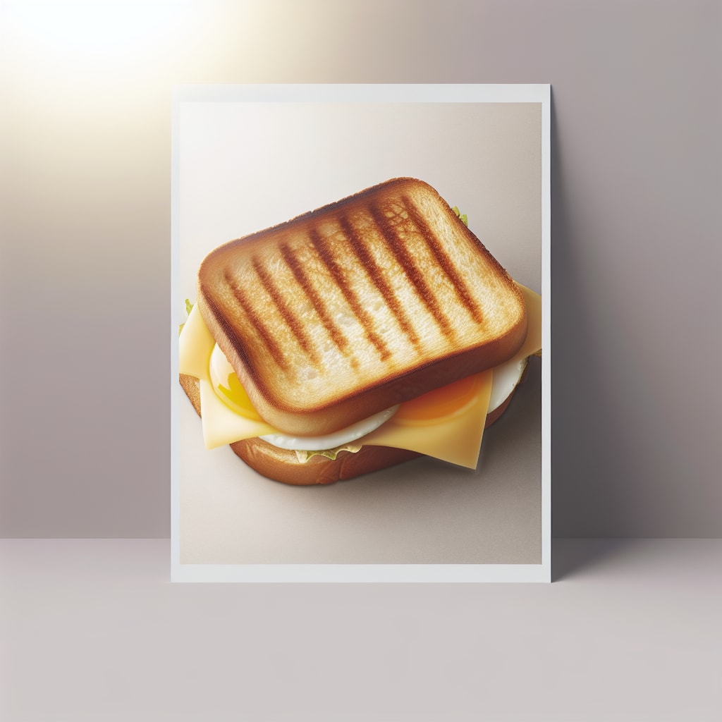 Sándwich de Huevo y Queso Tostado