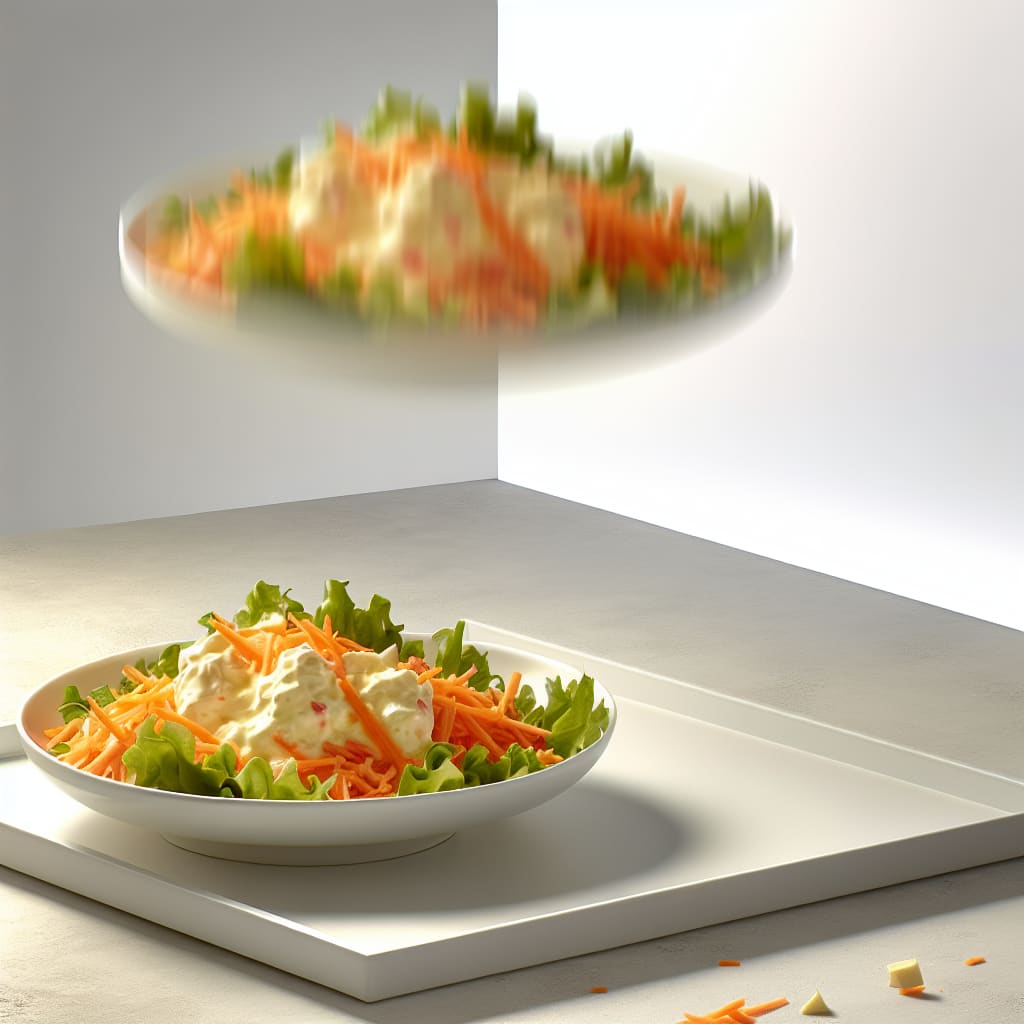 Ensalada de Zanahoria y Queso Cremoso