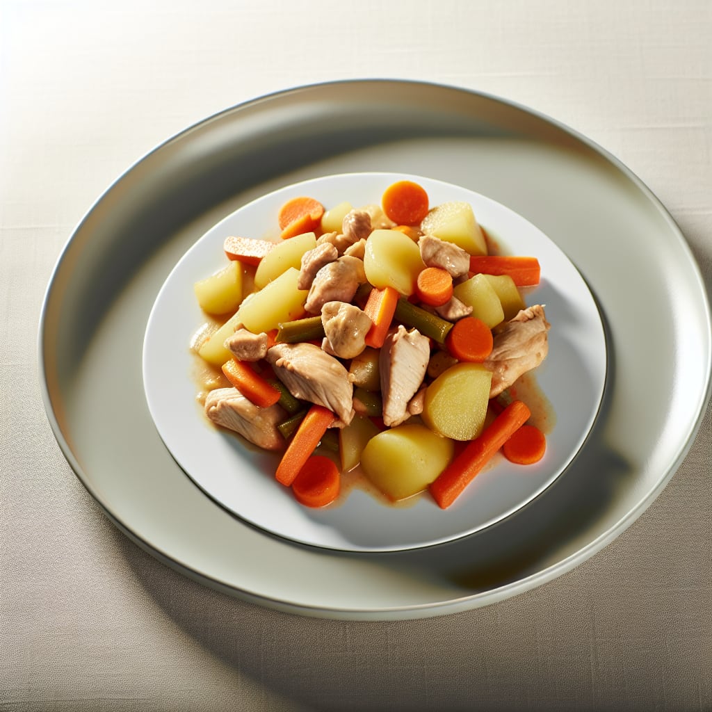 Salteado de Pollo con Papas y Zanahorias