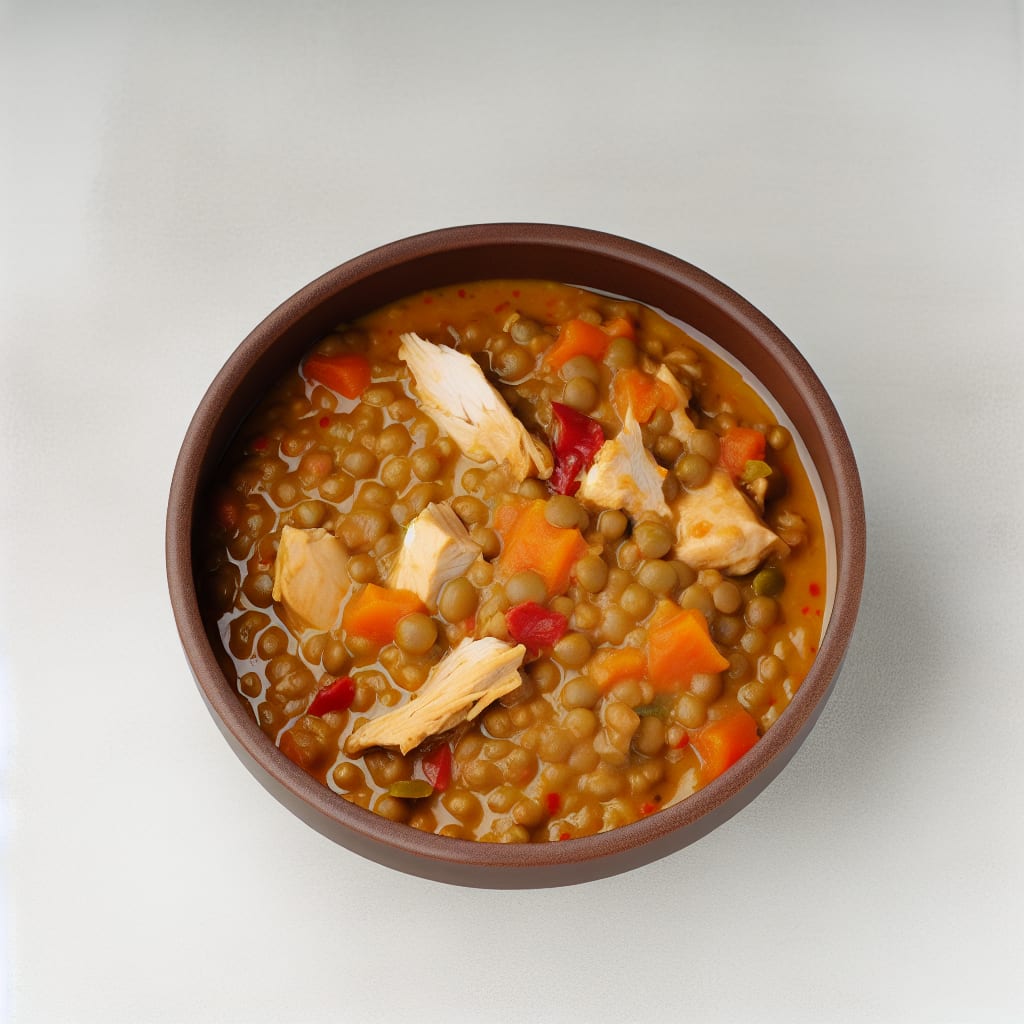 Estofado de Lentejas con Pollo y Verduras