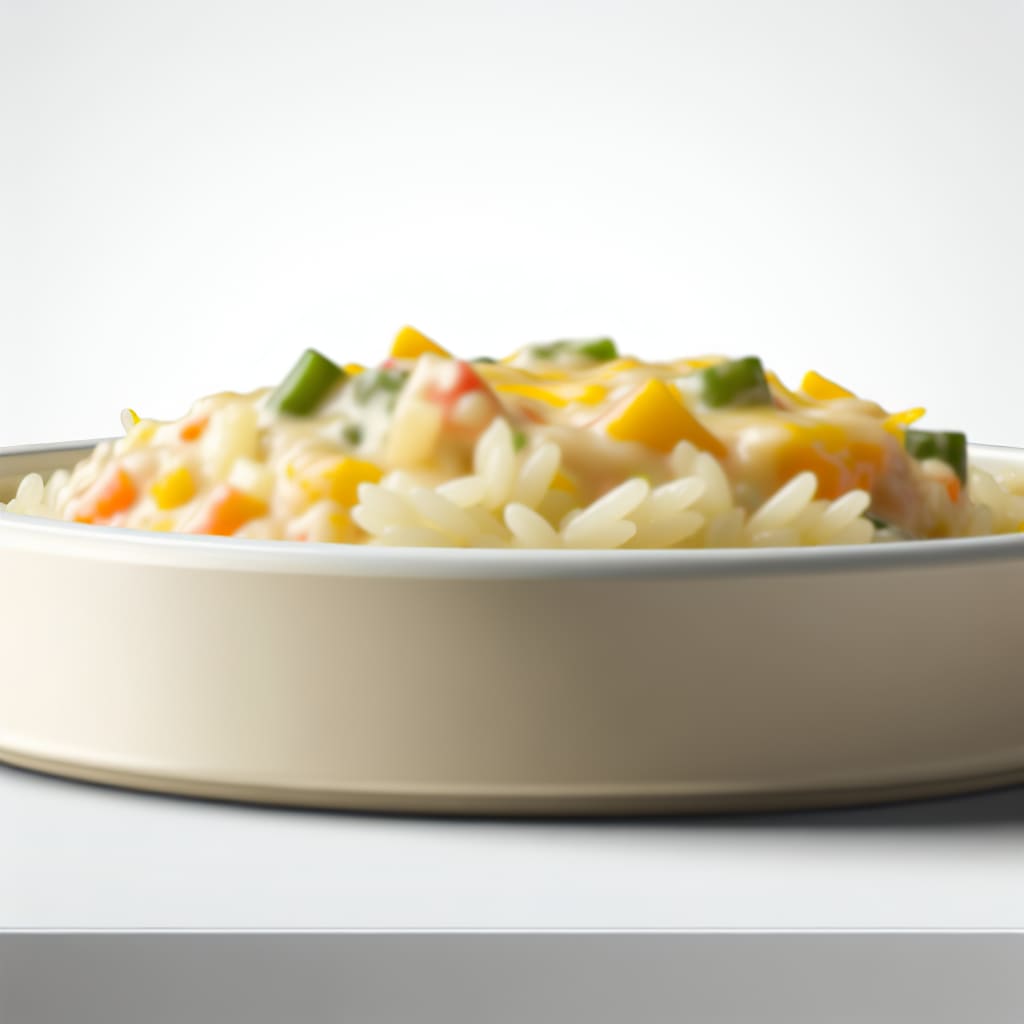 Arroz Cremoso con Verduras y Queso