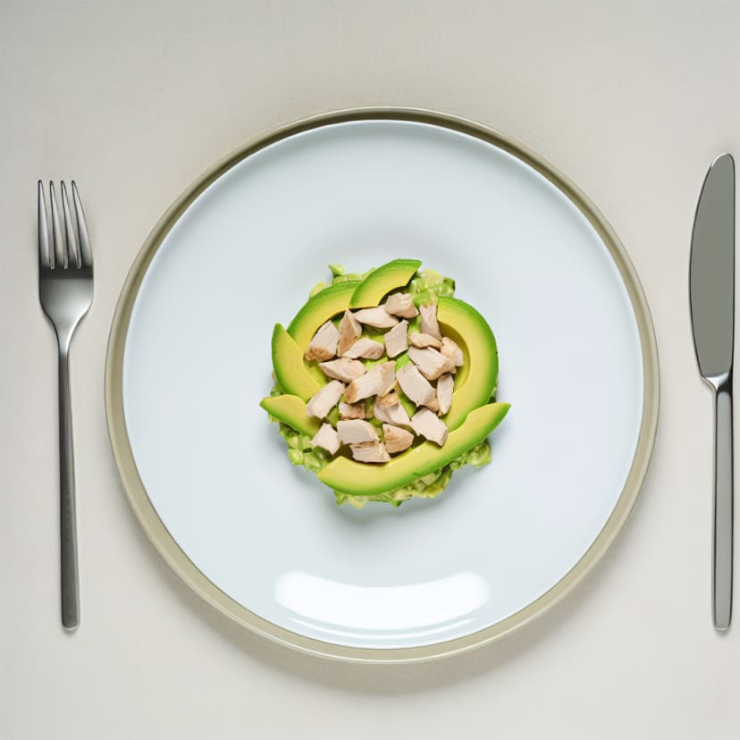 Ensalada de palta y pollo
