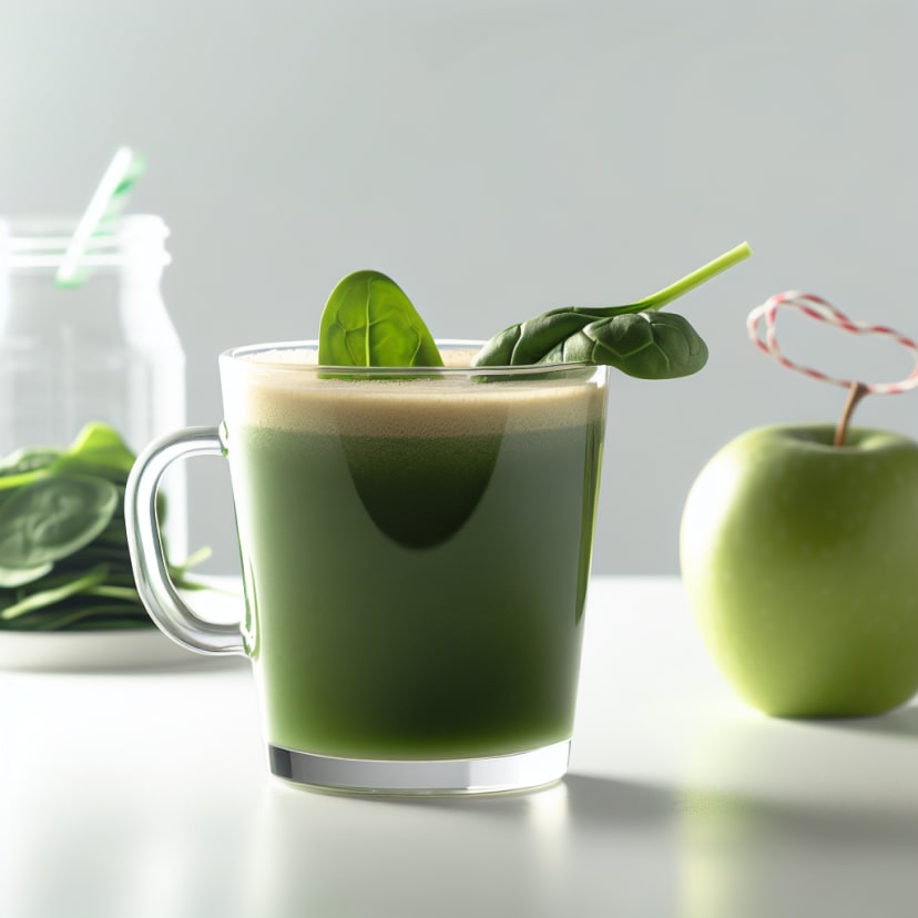 Jugo Detox de Espinaca y Manzana