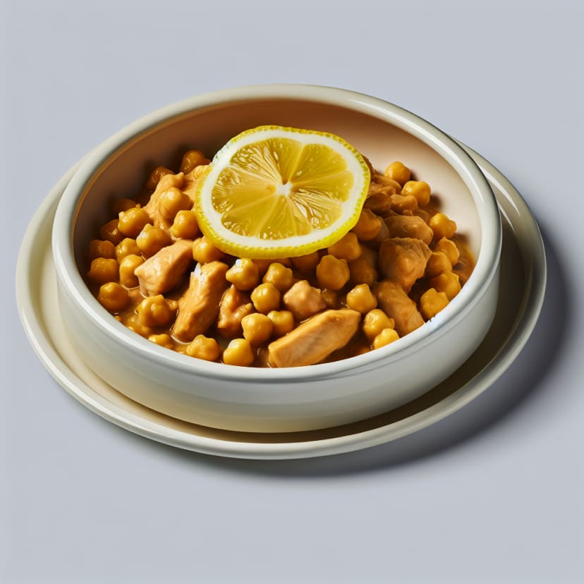 Pollo al Limón con Garbanzos